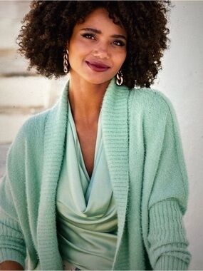 Boston Proper Plush Relaxed Cardigan